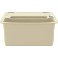 vidaXL Fontanería-Fregadero de cocina de granito con dos senos