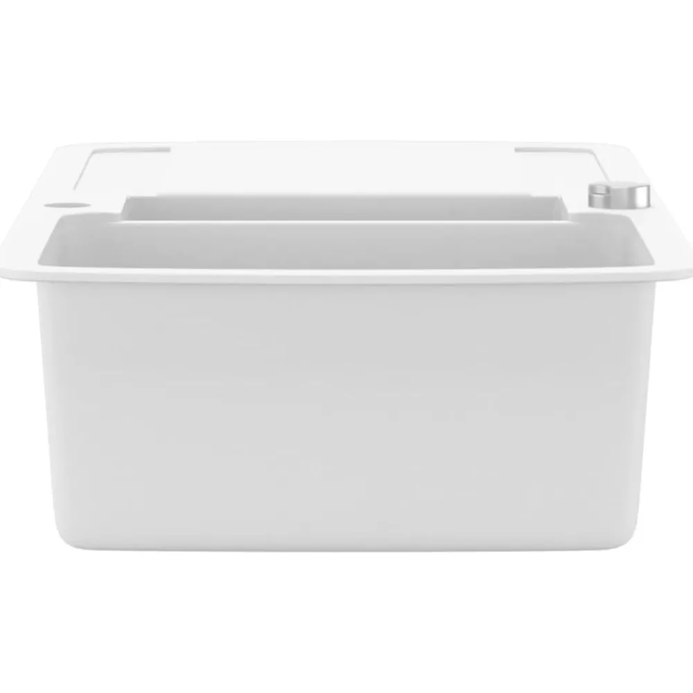 vidaXL Fontanería-Fregadero de cocina con dos senos de granito