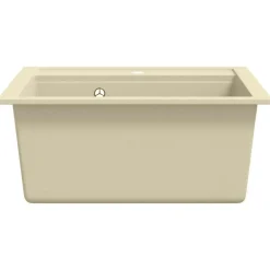 vidaXL Fontanería-Fregadero de cocina de granito con un seno