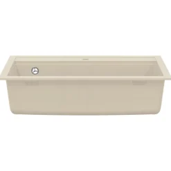 vidaXL Fontanería-Fregadero de cocina de granito con un seno