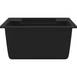 vidaXL Fontanería-Fregadero de cocina doble seno con rebosadero granito