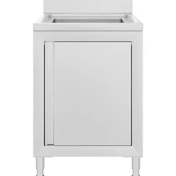 vidaXL Restauración-Fregadero de cocina profesional acero inoxidable 60x60x96 cm