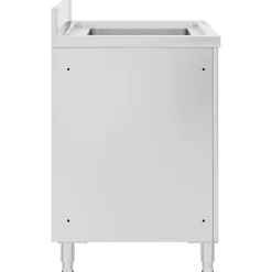 vidaXL Restauración-Fregadero de cocina profesional acero inoxidable 60x60x96 cm