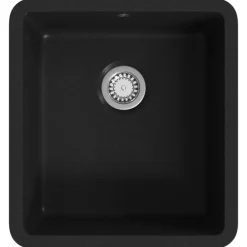 vidaXL Fontanería-Fregadero de cocina de granito con un seno