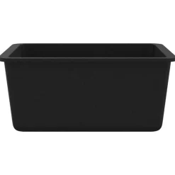 vidaXL Fontanería-Fregadero de cocina de granito con un seno