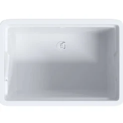 vidaXL Fregadero de lavadero de resina 59x41x75 cm Blanco Clearance
