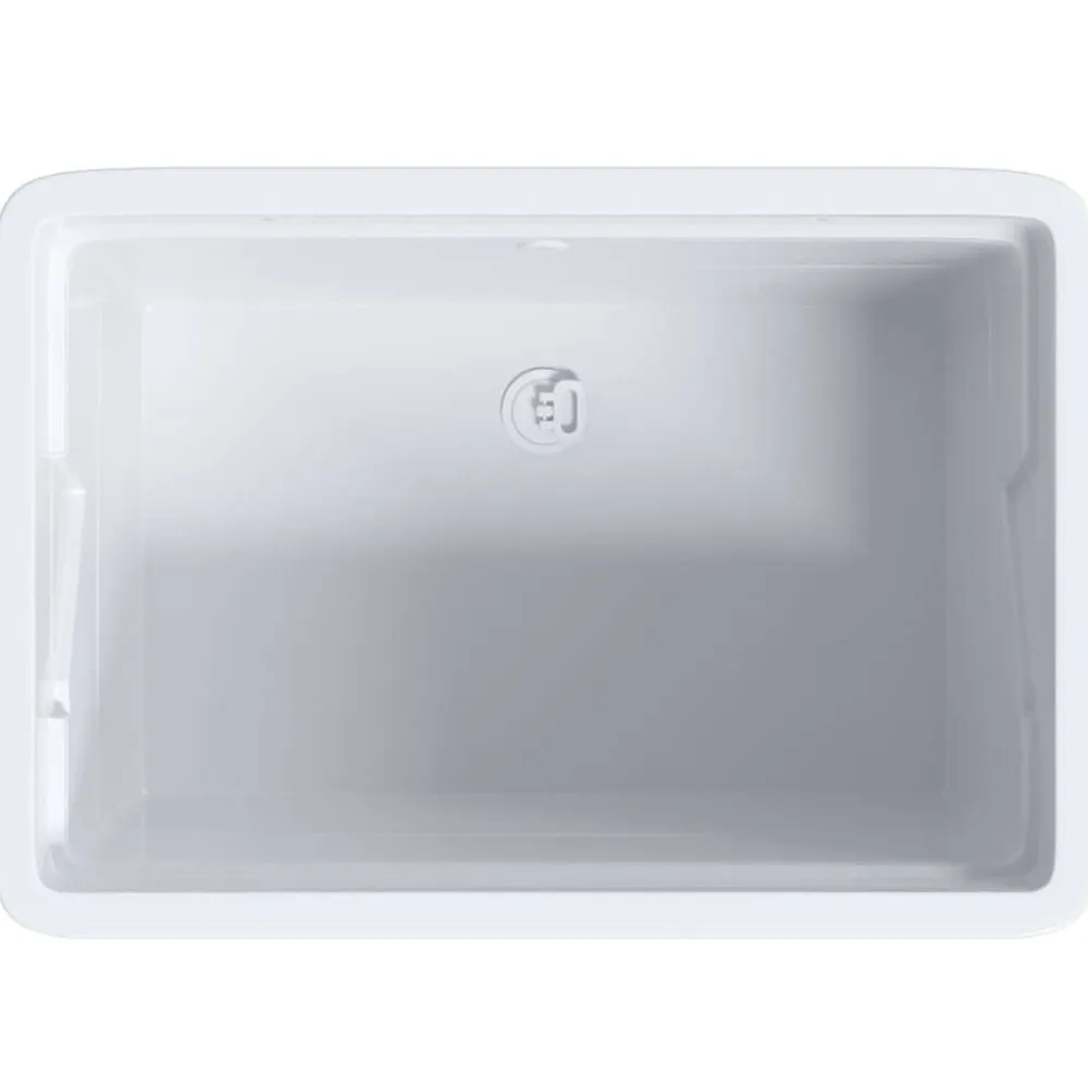 vidaXL Fregadero de lavadero de resina 59x41x75 cm Blanco Clearance