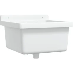 vidaXL Fontanería-Fregadero lavabo de pared resina 40x40x24 cm