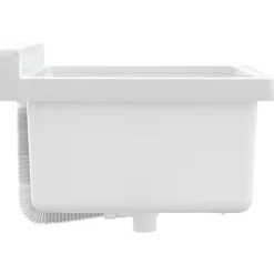 vidaXL Fontanería-Fregadero lavabo de pared resina 40x40x24 cm