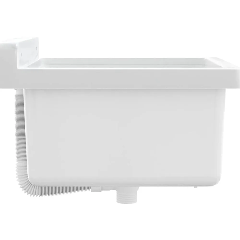 vidaXL Fontanería-Fregadero lavabo de pared resina 40x40x24 cm