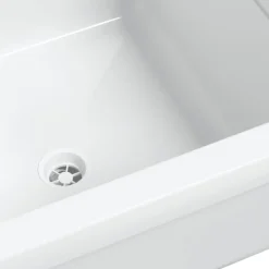 vidaXL Fontanería-Fregadero lavabo de pared resina 40x40x24 cm