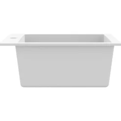 vidaXL Fregadero sobrepuesto de granito Blanco Online