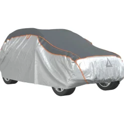 vidaXL Piezas Y Accesorios Para Vehículos-Funda coche completa SUV protección antigranizo M gris/plateado