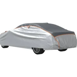 vidaXL Funda completa coche Sedan protección antigranizo S gris/plata Discount