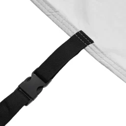 vidaXL Piezas Y Accesorios Para Vehículos-Funda de coche para SUV con correas hebilla plateado M