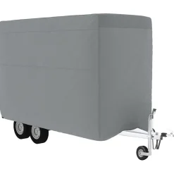 vidaXL Piezas Y Accesorios Para Vehículos-Funda de remolque de caballo tela no tejida gris 334x148x230 cm
