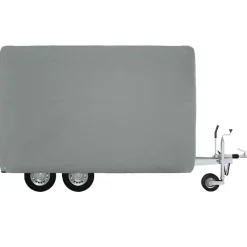 vidaXL Piezas Y Accesorios Para Vehículos-Funda de remolque de caballo tela no tejida gris 334x148x230 cm