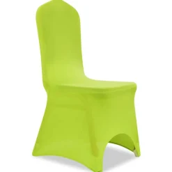 vidaXL Funda de silla elástica 6 unidades Verde