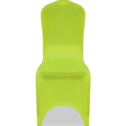 vidaXL Funda de silla elástica 6 unidades Verde