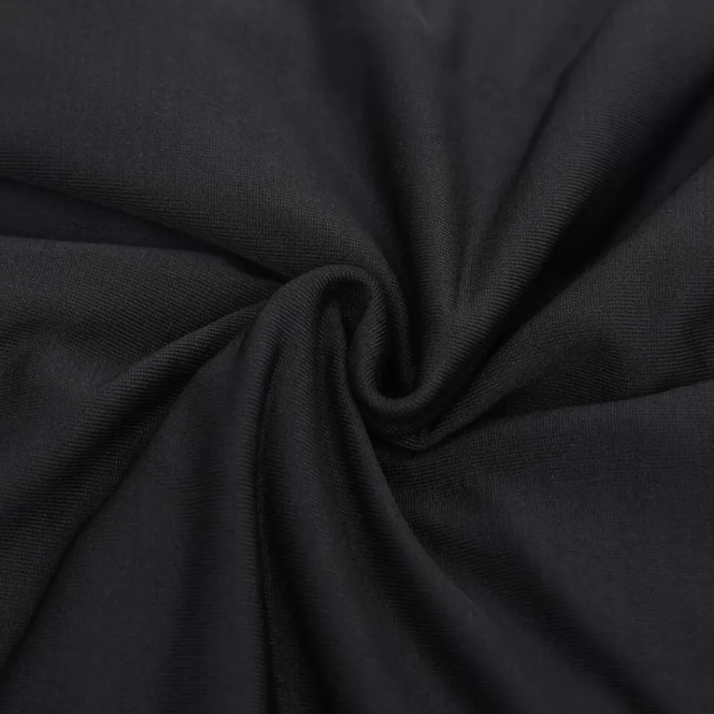 vidaXL Funda elástica para sillón de 2 plazas poliéster jersey negra Negro Outlet
