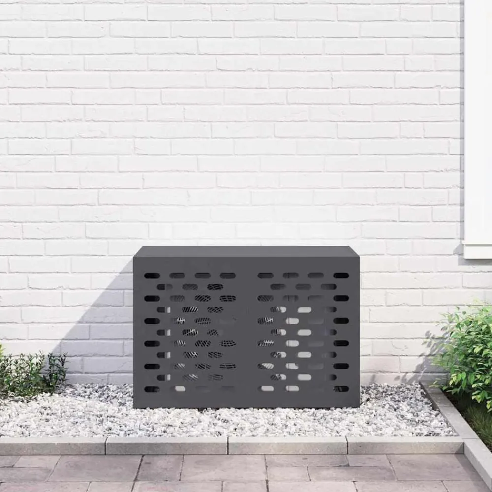 vidaXL Accesorios Para Electrodomésticos-Funda para Aire Acondicionado 90 x 40 x 60 cm Acero