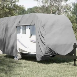 vidaXL Piezas Y Accesorios Para Vehículos-Funda para caravana tela no tejida gris 460x250x220 cm