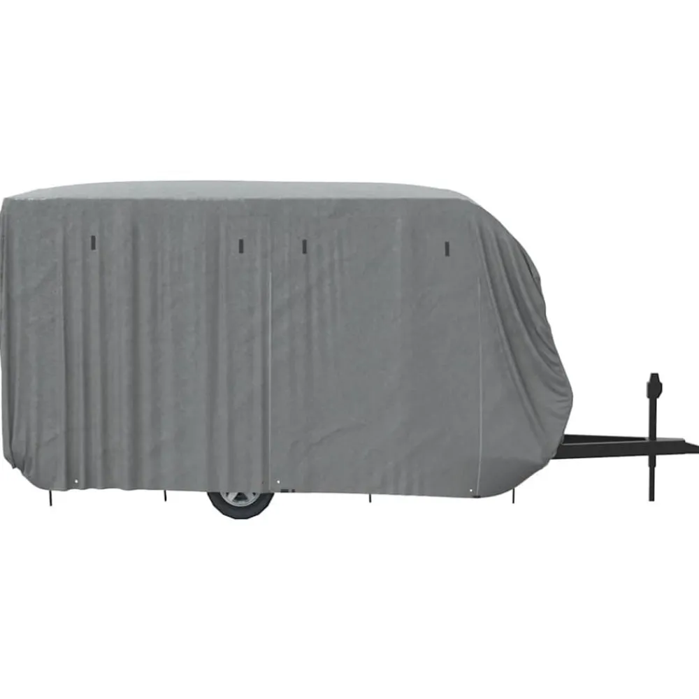 vidaXL Piezas Y Accesorios Para Vehículos-Funda para caravana tela no tejida gris 460x250x220 cm