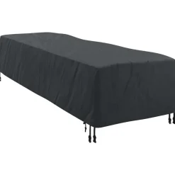 vidaXL Accesorios Para Muebles De Jardín-Funda para Loungers Liso Negro 74 x 210 x 40 cm tela