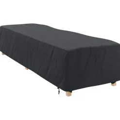 vidaXL Accesorios Para Muebles De Jardín-Funda para Loungers Liso Negro 74 x 210 x 40 cm tela