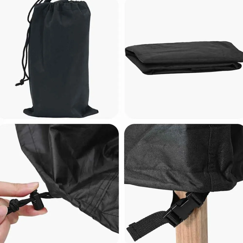 vidaXL Funda para muebles Negro 60 x 60 x 45 cm Tela Oxford 600D