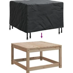 vidaXL Funda para muebles Negro 60 x 60 x 45 cm Tela Oxford 600D