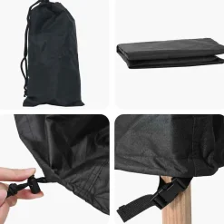 vidaXL Accesorios Para Muebles De Jardín-Funda para muebles Negro 250 x 180 x 80 cm Tela Oxford 420D