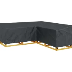 vidaXL Accesorios Para Muebles De Jardín-Funda para muebles Negro 235 x 235 x 85 cm Tela Oxford 210D