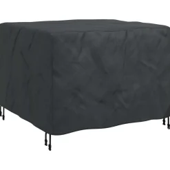 vidaXL Accesorios Para Muebles De Jardín-Funda para muebles Liso Negro 100 x 100 x 70 cm 210D