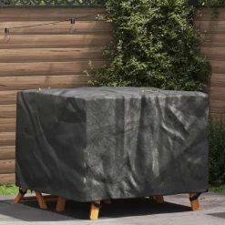 vidaXL Accesorios Para Muebles De Jardín-Funda para muebles Liso Negro 100 x 100 x 70 cm 210D