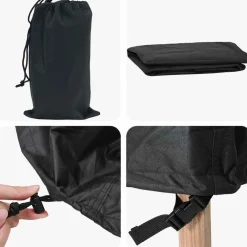 vidaXL Funda para muebles Liso Negro 300 x 110 x 70 cm 600D Best
