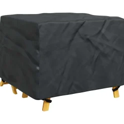 vidaXL Accesorios Para Muebles De Jardín-Funda para muebles Liso Negro 113 x 113 x 73 cm 420D