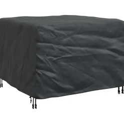 vidaXL Accesorios Para Muebles De Jardín-Funda para muebles Liso Negro 113 x 113 x 73 cm 420D