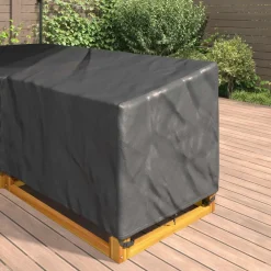 vidaXL Accesorios Para Muebles De Jardín-Funda para muebles Negro 250 x 180 x 80 cm Tela Oxford 600D