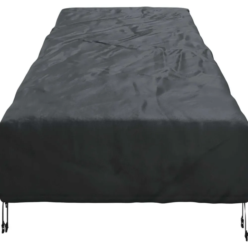 vidaXL Funda para muebles de exterior Negro 195 x 76 x 82 cm Hot
