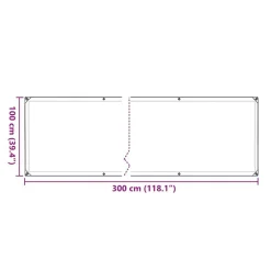 vidaXL Jardín-Funda para plantas con ojales 1x3 m Polietileno