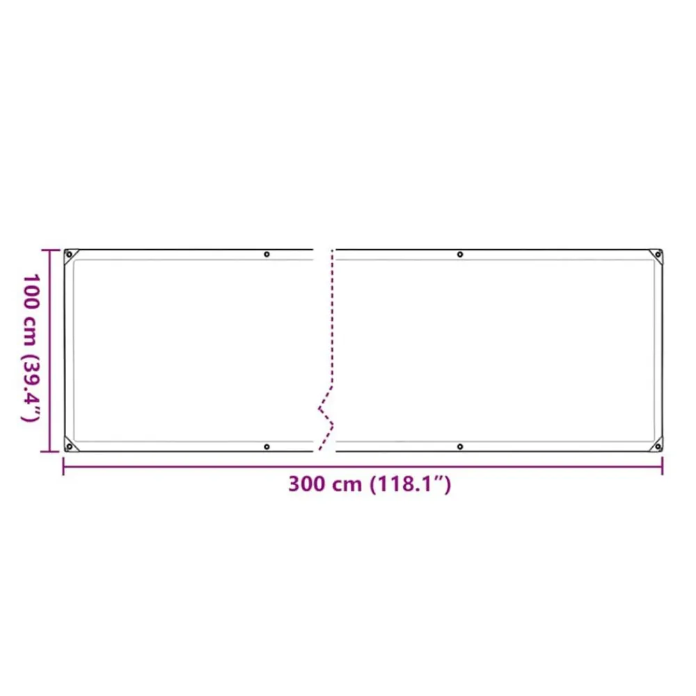 vidaXL Jardín-Funda para plantas con ojales 1x3 m Polietileno