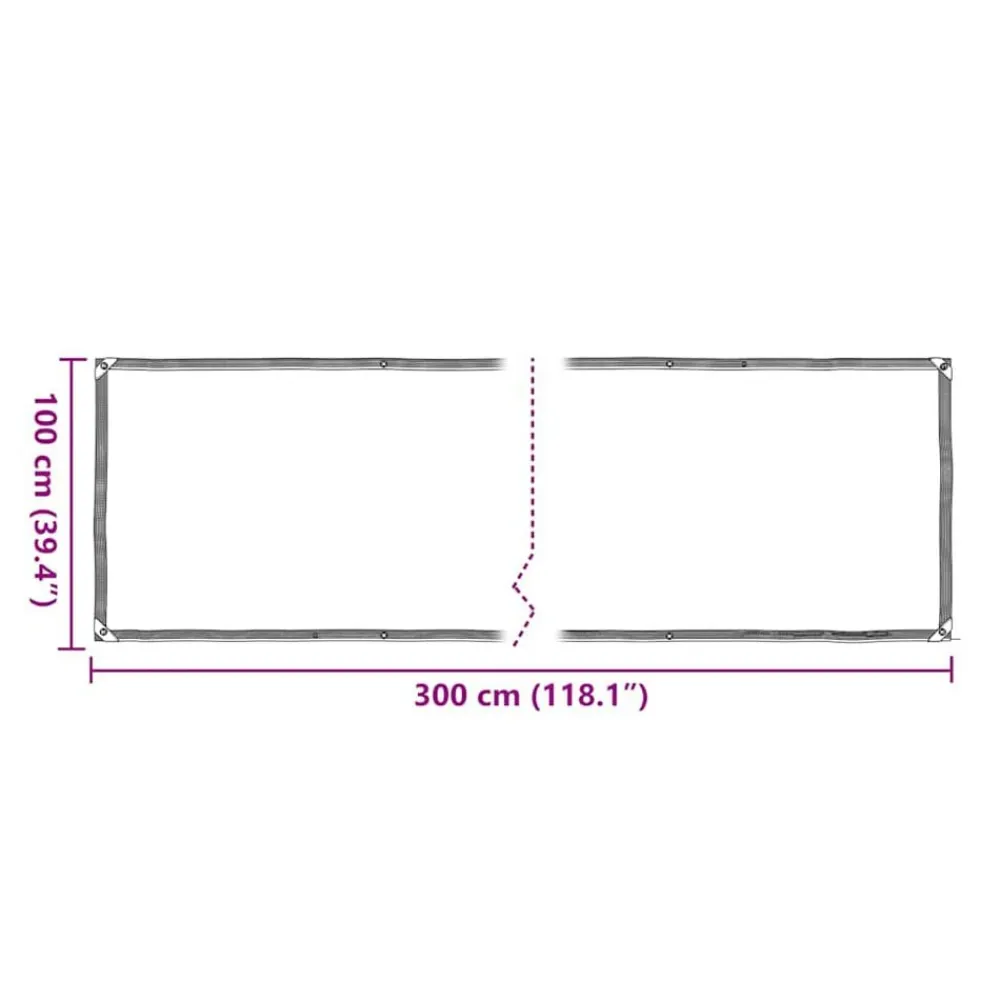 vidaXL Funda para plantas con ojales 1x3 m Polietileno Online