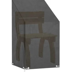 vidaXL Accesorios Para Muebles De Jardín-Funda para silla de jardín 8 ojales polietileno 65x65x82x120 cm