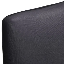 vidaXL Decoración-Funda para silla elástica recta 6 unidades gris