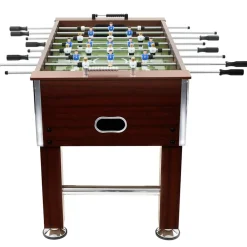 vidaXL Futbolín de acero 60 kg marrón 140x74,5x87,5 cm Marr&oacute;n