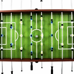 vidaXL Futbolín de acero 60 kg marrón 140x74,5x87,5 cm Marr&oacute;n
