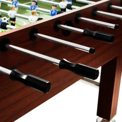 vidaXL Futbolín de acero 60 kg marrón 140x74,5x87,5 cm Marr&oacute;n