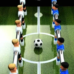 vidaXL Juegos De Interior-Futbolín de acero 60 kg 140x74,5x87,5 cm