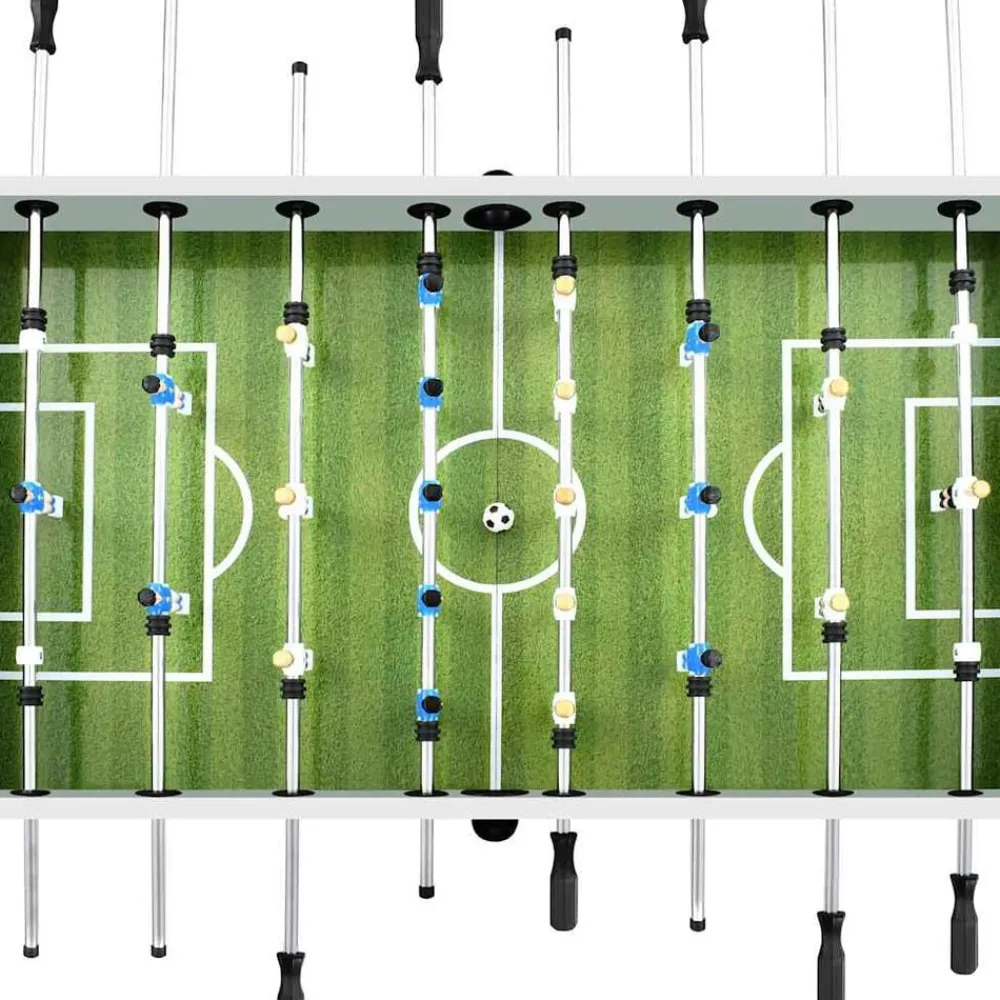 vidaXL Juegos De Interior-Futbolín de acero 60 kg 140x74,5x87,5 cm